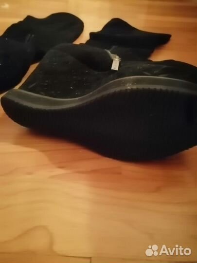 Сапоги на танкетке замшевые 35 размер