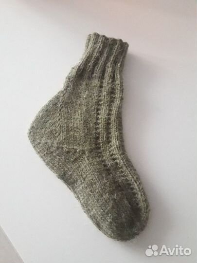 Носки ручной вязки шерстяные детские