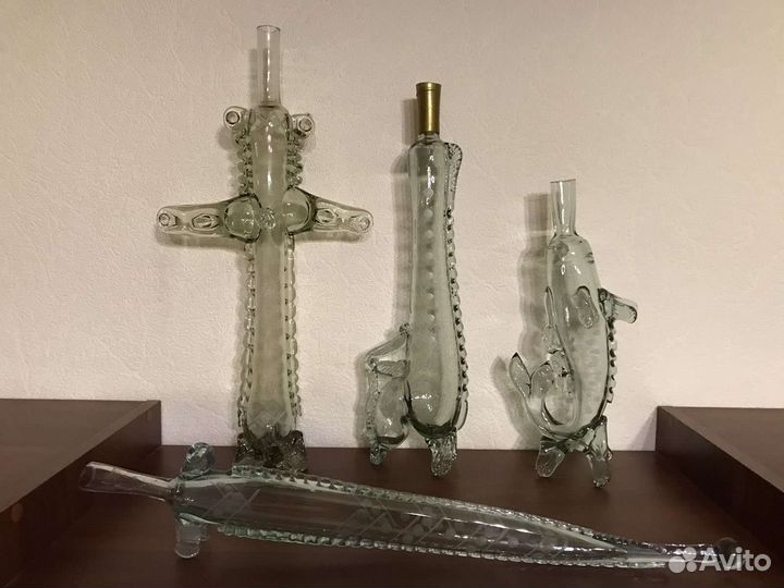 Бутылки от армянских коньяков