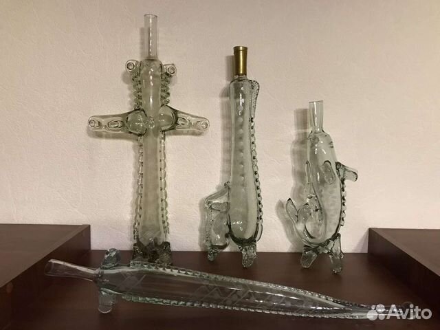 Бутылки от армянских коньяков