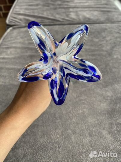 Лилия из цветного стекла СССР