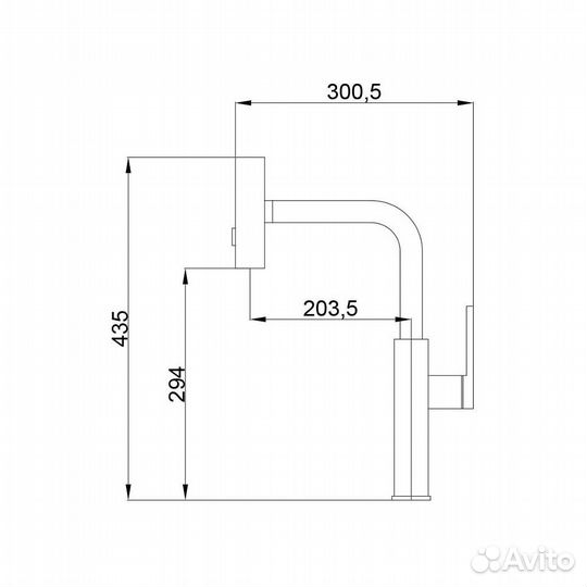 Смеситель для кухни Haiba HB824-8 HB73824-8 выт