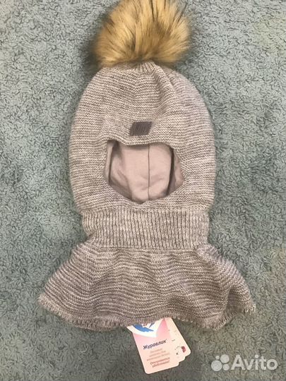 Новая зима Шапка шлем Журавлик 52-54 3-4года