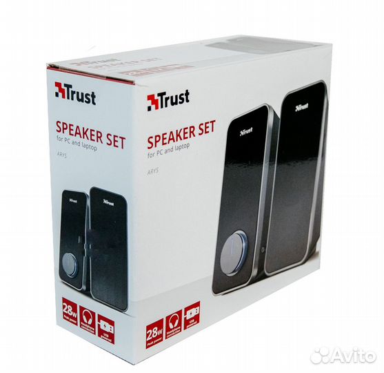 Колонки Trust arys 2.0 Speaker set, 20179