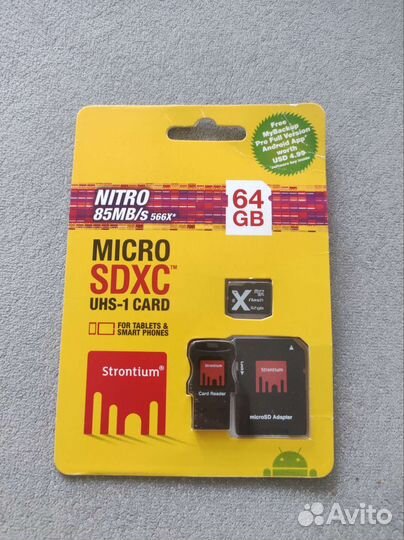 Карта памяти Micro sdxc 64gb