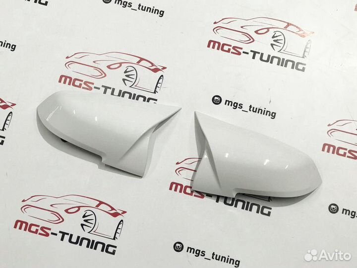 Крышки на зеркала М3 на BMW F30 белые