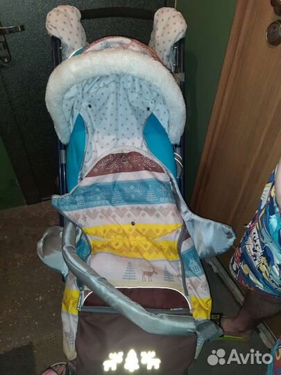 Санки коляска в хорошем состоянии