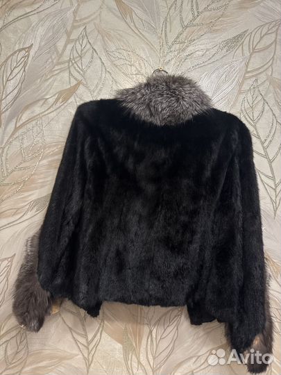 Шуба норка чернобурка мутон 46-48 на запчасти