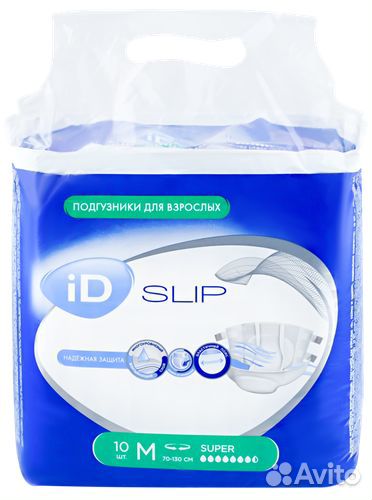 Подгузники для взрослых iD Super Slip, M