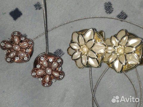 Тюль новая- 5 метров.шторы.Зажимы для штор на магн