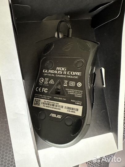 Игровая проводная мышь Asus ROG gladius II core