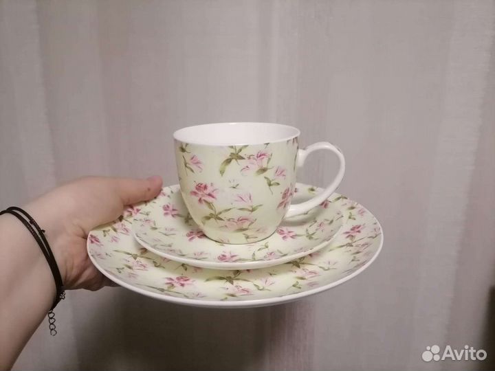 Набор чайный/кофейный Фарфор 3 предмета