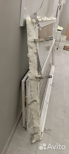 Балконная дверь с окном бу снята с новостройки