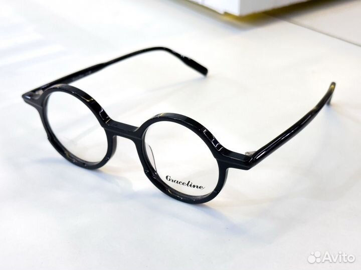 Очки круглые ретро винтаж ацетат оправа Graceline