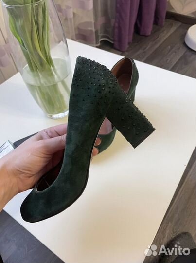 Туфли замшевые