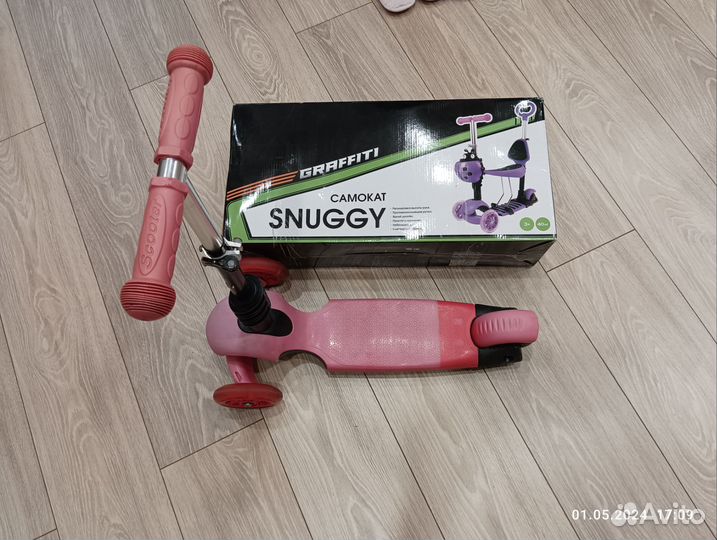 Самокат детский трехколесный бу