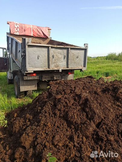 Навоз коровий, земля. Доставка