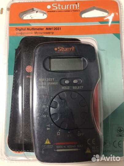 Мультиметр цифровой sturm MM12031