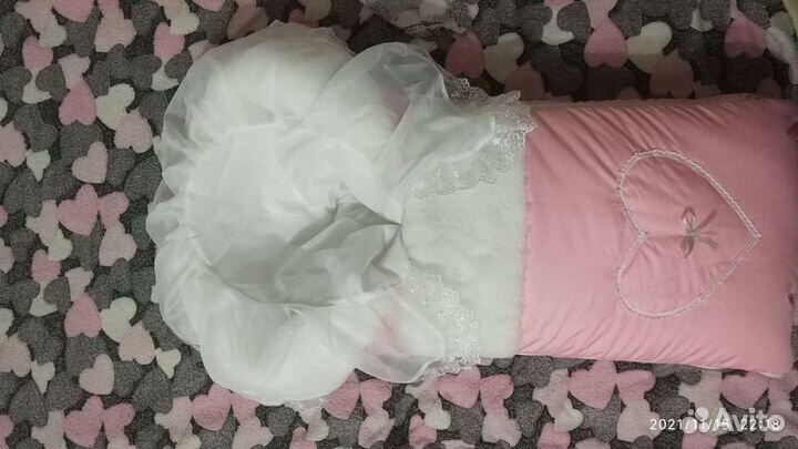 Конверт на выписку для девочки осень зима