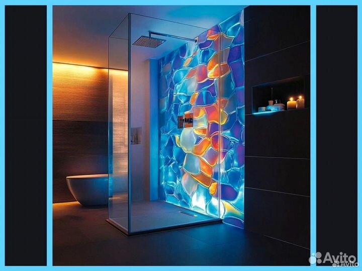 Душевые стеклянные ограждения гарантия 5 лет