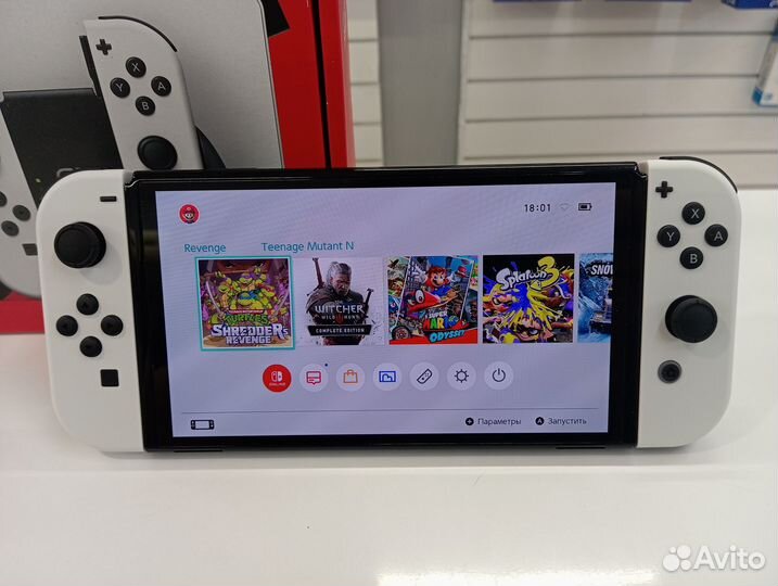 Новый прошитый Nintendo Switch Oled 256Gb+куча игр