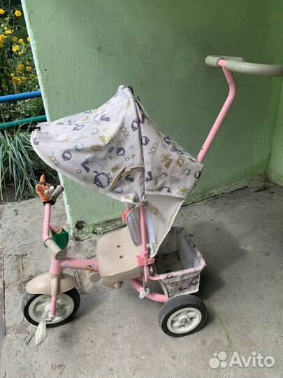 Детский велосипед-коляска