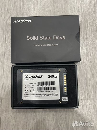 SSD накопитель XrayDisk 240/256/480gb/Новый