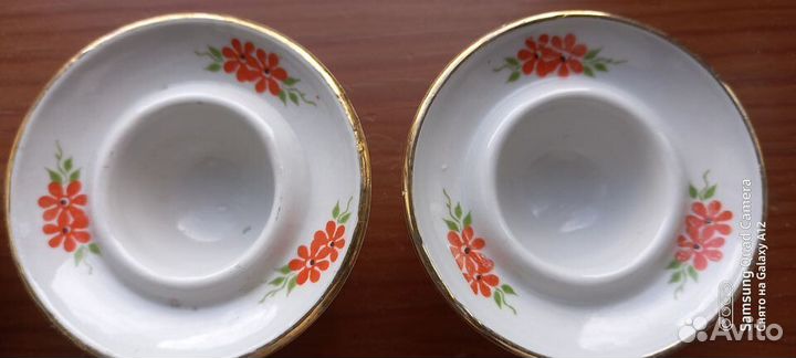 Набор из 3-х фарфоровых пашотниц СССР Барановский