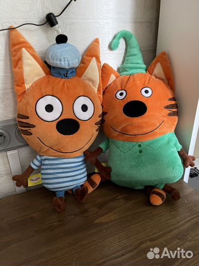 Три кота мягкие игрушки
