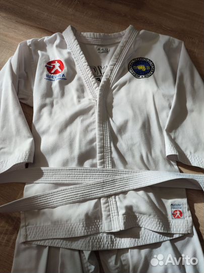 Добок для тхэквондо 140+ пояс в подарок