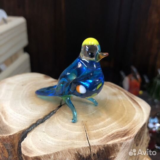 Стеклянная птица из стекла
