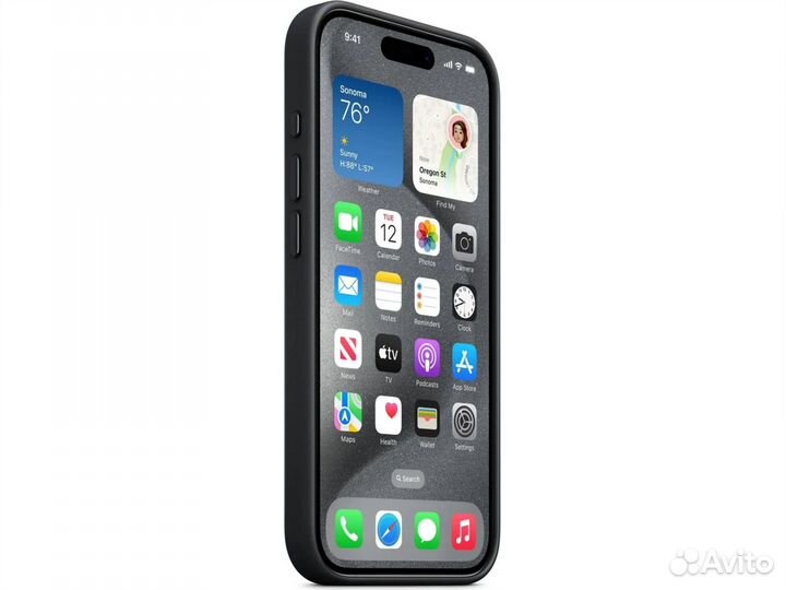 Клип-кейс iPhone 15 Pro FineWoven Case MagSafe Чер