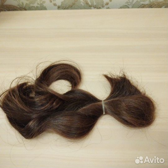 Волосы натуральные 25 см, густые
