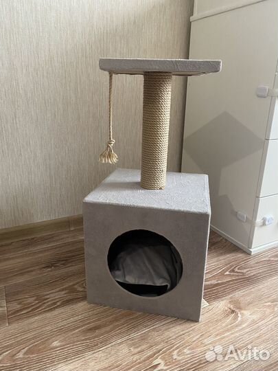 Домик для кошки с когтеточкой