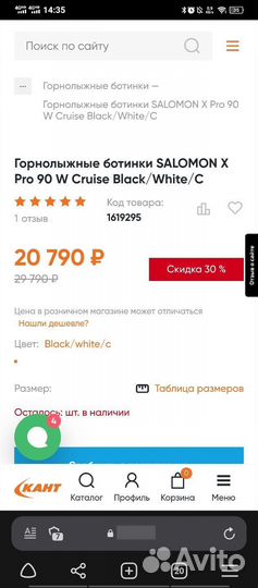 Горнолыжные ботинки Salomon