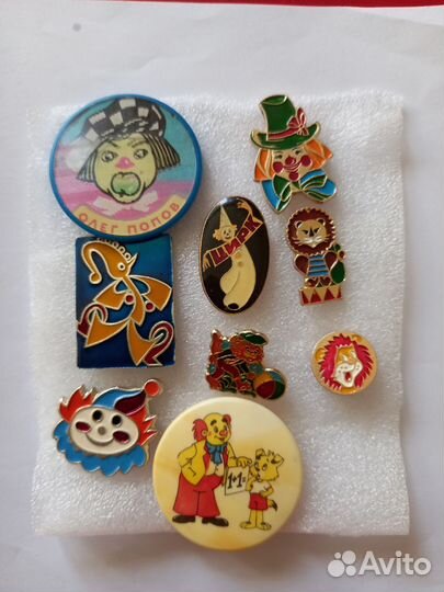 Значки СССР - цирк, праздники