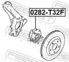 Ступица передняя 0282T32F Febest