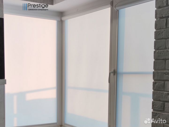 Рулонные, кассетные шторы с направляющими