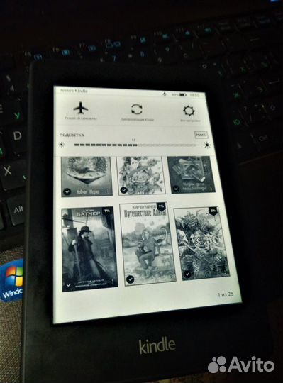 Amazon kindle WiFi сенсор подсветка экрана