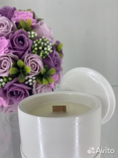 Ароматическая свеча ручной работы свечка