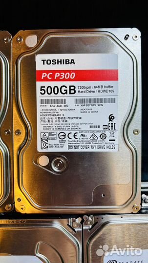 Жесткие диски Seagate, WD, Toshiba 3.5 1 Tb/500 Gb