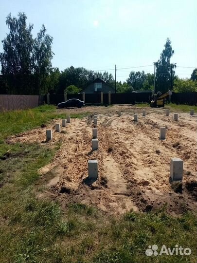 Свайный фундамент под ключ / Монтаж, забивка свай