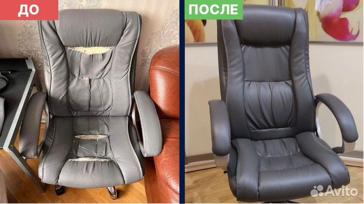 Перетяжка и обивка кресел и стульев, ремонт кресел