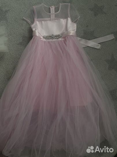 Платье праздничное 4 года button blue