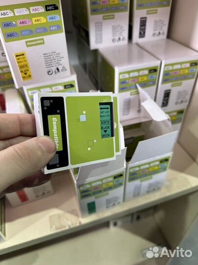 Картридж с лентой для принтеров Dymo D1, 9 мм