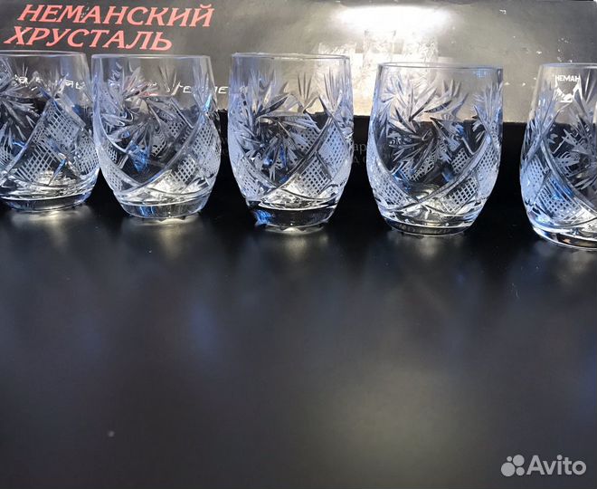 Рюмки. Неманский хрусталь (новые)
