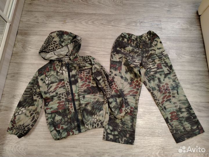 Детский защитный камуфляжный костюм, р. 110-116