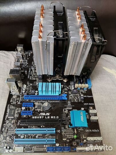AMD FX 8320e + Asus M5A97 Le R2.0, озу, бп, кулер