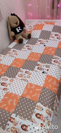 Лоскутное покрывало одеяло на кровать