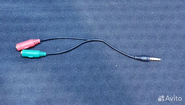 Аудио переходник-разветвитель на наушники и микро